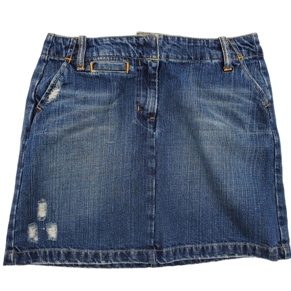 Vintage GAP Denim Blue Jean Skirt Women's Sz 4 Retro Mini 2006